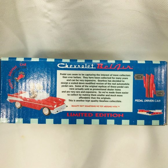 Gearbox 1997 Vintage 1957 Chevy Bel Air Convertible Serial #05361 Pedal Car New - Picture 5 of 10